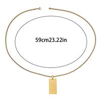 Colgante de Acero Inoxidable con Caligrafía Islámica Árabe Musulmana de Alá, Joyería de Moda, Collares al por Mayor, Regalo de Eid
