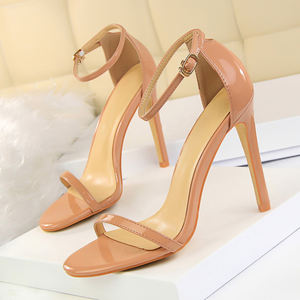 Derniers produits d'été Chaussures à talons hauts à <span class=keywords><strong>bout</strong></span> <span class=keywords><strong>ouvert</strong></span> pour femmes Escarpins à talons aiguilles de style simple et à la mode - Product Image 4