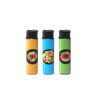 Briquets électroniques au butane de haute qualité, jetables, portables, en plastique