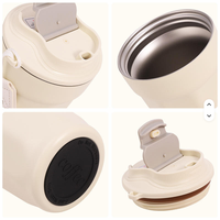 Bouteille d'eau intelligente en acier inoxydable 316 avec logo personnalisé, 450 ml, affichage LED de la température, thermos isotherme, gobelet à café, 6-12