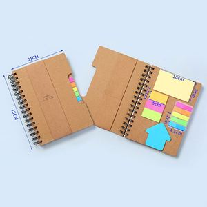 Wholesale Kraft Cover Logo Mini Notebook Memo Custom Die Cut Sticky Notes With Pen - Product Image 6