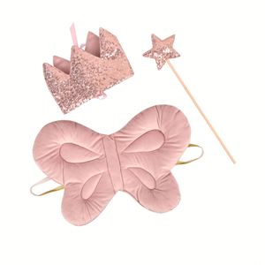 3 cái/bộ bướm Wing Set trẻ em cổ Tích Cây Đũa Phép và vương miện Headband Set Đảng Prop bán buôn tùy chỉnh - Product Image 1