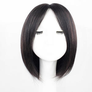 Nouvelle perruque de remplacement pour <span class=keywords><strong>femme</strong></span>, élégante, <span class=keywords><strong>mi</strong></span>-longue, droite, <span class=keywords><strong>avec</strong></span> dentelle frontale, franges françaises nouées à la main, style bob, <span class=keywords><strong>cheveux</strong></span> blancs - Product Image 6