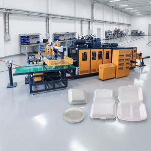 PS Polystyrol Styropor Takeaway Schaumstoff Fast-Food-Mahlzeitboxen Teller Extrusionslinie Verpackungsausrüstung Herstellungsmaschine Hersteller - Product Image 1