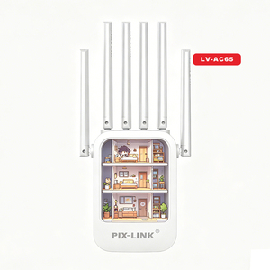 Pix-Link ตัวขยายช่วงสัญญาณ WiFi แบนด์คู่1200Mbps พร้อม6เสาอากาศรับสัญญาณสูงโหมด3-in-1พร้อมพอร์ตอีเธอร์เน็ตติดตั้งง่าย - Product Image 1
