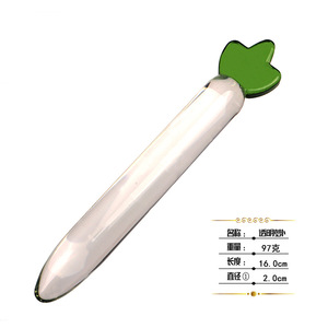 Hot Selling 5 Types Groentecrystal <span class=keywords><strong>Glass</strong></span> <span class=keywords><strong>Dildo</strong></span> Anal Plug Glas Komkommer <span class=keywords><strong>Dildo</strong></span> Masturbatie Glazen <span class=keywords><strong>Dildo</strong></span> Voor Vrouwen - Product Image 4