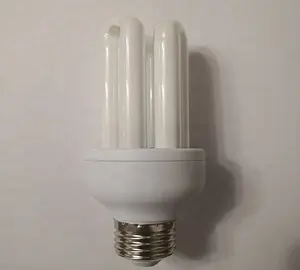 Lámpara fluorescente compacta para ahorro de energía, accesorio con muestras 3U, 11W, 13W, 15W, 18W, 20W, 25W, 2700K, 6500K, E27, B22, CFL