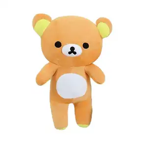 Wholesale Factory Custom Logo Kids Personalized Soft Plushies Toys Stuffed Animals Gift Bear Korilakkuma Rilakkuma Plush