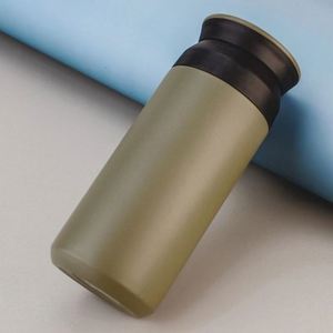Outdoor Souvenir <b>Thermos</b> 350ml 500ml Square Stainless Steel Vacuum Cup With Lid - Product Image 5
