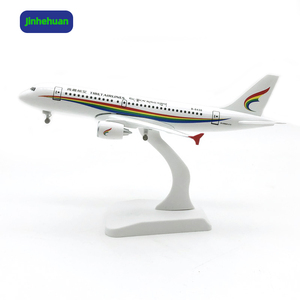طائرة A321 صينية بمقياس 20 طائرة طائرة صغيرة لتزيين نماذج طائرة هوائية هدية أعمال يدوية معدنية - Product Image 1