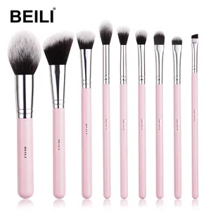 BEILI Pink Professional Make Up Brushes High Quality Makeup Brush Set 1 custom logo