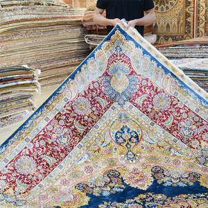 9x12ft Ouzbékistan Soumak mélange extérieur aspect persan grands tapis en soie à vendre - Product Image 4