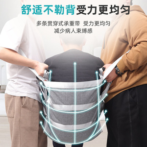 แผ่นรองเคลื่อนย้ายผู้ป่วยแบบกันน้ำ สายรัดปรับตำแหน่งได้ สำหรับผู้สูงอายุและผู้พิการ ช่วยในการเคลื่อนไหว สีส้ม-เทา - Product Image 3