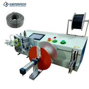 EW-20S-1 wire cable measuring and cutting machine small wire spool rewinding and tying bundling machine