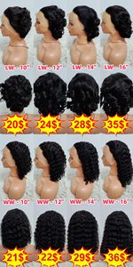 Letsfly <span class=keywords><strong>Promotion</strong></span> 21 $ Wasserwelle 10 12 14 16 Zoll 13x4 Spitze Frontal Curly Remy Perücken 100% Echthaar 9A 180% Großhandel verfügbar - Product Image 2