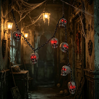 Nouvelle Décoration Suspendue en Chaîne Plastique pour Halloween, Ornement de Fond pour Maison Hantée, Salle d'Évasion, Accessoire d'Horreur (Sans Impression)