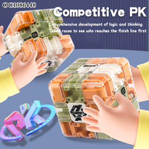 Jouets pour le développement du cerveau des enfants, boule en plastique d'activité Montessori, perles de gravité, labyrinthe 3d, jeu de cube multifonctionnel - Product Image 4