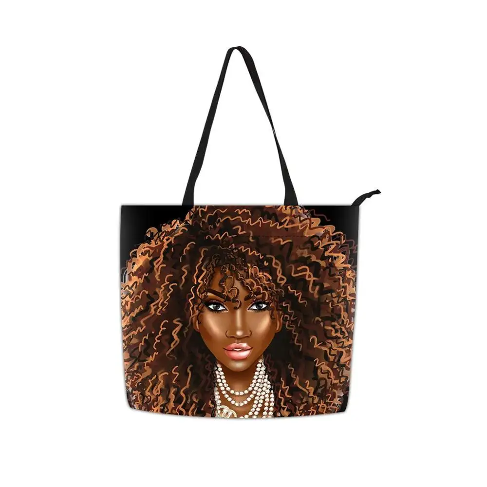 अफ्रीका लड़कियों मुद्रित ढोना बैग अनुकूलन महिला पर्स और हैंडबैग कंधे बैग