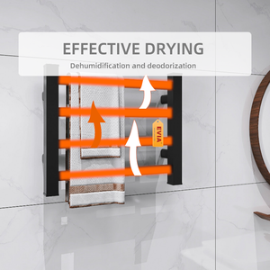 EVIA EV-130 échelle électrique chauffe-serviettes sèche-linge séchoir étendoir chauffe-serviettes pour salle de bain - Product Image 4