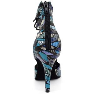 Nuevas Botas <span class=keywords><strong>de</strong></span> <span class=keywords><strong>Baile</strong></span> Bachata Social con Tacón Personalizado <span class=keywords><strong>de</strong></span> 6-10 cm, Zapatos <span class=keywords><strong>de</strong></span> <span class=keywords><strong>Baile</strong></span> <span class=keywords><strong>Latino</strong></span> Salsa Azules para Mujer, Cuero PU Evkoodance - Product Image 5