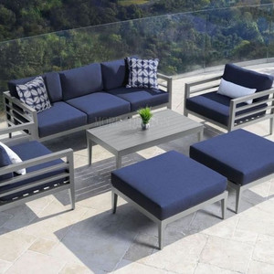 Ensemble de canapés en alliage d'aluminium de haute qualité pour hôtels, villas, cours, jardins, balcons, complexes hôteliers et espaces extérieurs - Product Image 5