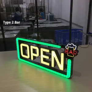 Cá nhân Neon dấu hiệu mở cho bar nhà hàng nhà máy trực tiếp bán