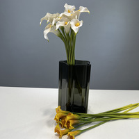 Fleurs artificielles en PU épais, calla et alocasia, douces, pour la maison et l'extérieur, accessoires de photographie de mariage, matériaux floraux