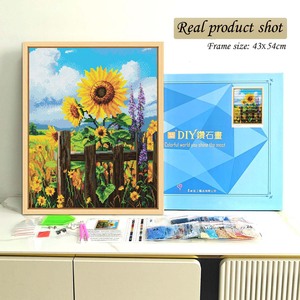Kit de Peinture Diamant 5D DIY Tournesol par Numéros, Toile Murale Artistique Tendance, Peinture Diamant Strass - Product Image 2