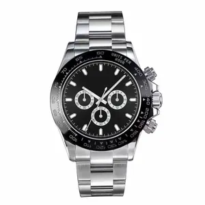 Классические винтажные часы с хронографом montre de luxe homme мужские наручные часы роскошные часы