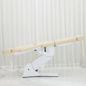 Beige High Load Bearing 4 Motor Electric Split Leg Beauty Massage Bed Spa Bed Beauty Salon Special Facial Bed Custom Color - Product Image 5