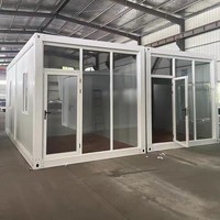 Conteneur en panneaux sandwich en acier galvanisé isolé, unité d'hébergement pour le camping, fonctions imperméables/anti-vent/anti-pourriture