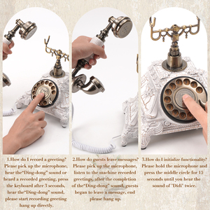 Nhà máy quà tặng giáng sinh khách sạn ghi âm tin nhắn lưu bút âm thanh Retro đám cưới đứng âm thanh lưu bút - Product Image 4