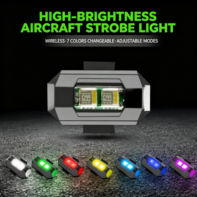 Drone Night Flight Navigation Searchlight Modified Strobe Warning Light Universal for Cars Aircraft and Electric Vehicles