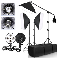 Support de lampe E27 à quatre douilles en nylon 50x70CM pour studio vidéo