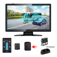 Sistema de Cámara de Reversa con Monitor Cuádruple AHD de 10.1 Pulgadas y 4 Canales, con Visión Nocturna y 1080P para Camiones y Autobuses Comerciales
