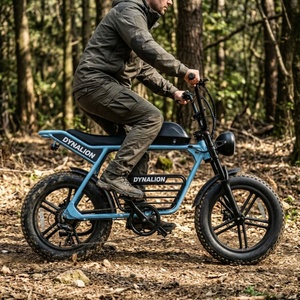 Vélo électrique de style cyclomoteur rétro avec pneus larges de 20 pouces, vélo électrique <span class=keywords><strong>vintage</strong></span> Scrambler pour les trajets urbains et les tout-terrain pour adultes - Product Image 5