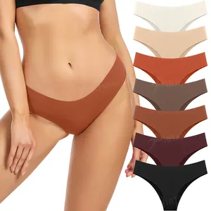 Ngoại Quan Liền Mạch Đồ Lót Sexy Cho Phụ Nữ Mặc Bikini Phụ Nữ Đầy Màu Sắc Ropa Nội Thất Mujer Quần Lót Lụa Tóm Tắt Đồ Lót