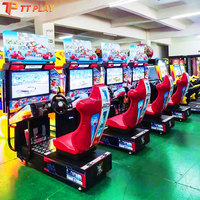 Kit de jeu d'arcade de course automobile Outrun de 32 pouces, simulateur de conduite, jeu vidéo de course automobile à un joueur