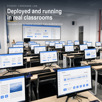Ordinateur Tout-en-un (AIO) 27 Pouces pour Laboratoire Informatique Scolaire, Intel Core i5/i7, 8 Go de RAM, SSD 256 Go, Système d'enseignement numérique des langues, Prêt pour la Classe