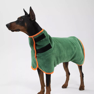 <b>Dog</b> Absorbent Bathrobe Greenish Gray Brown Soft Microfiber Pet <b>Bath</b> Towel Quick Drying Clothes For <b>Dogs</b> - Product Image 2