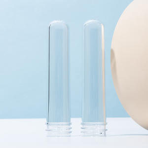 Vente en gros d'usine de préformes PET transparentes de 50 g pour produits chimiques quotidiens, tubes et bouteilles en plastique pour shampooing et revitalisant de 32 mm - Product Image 1