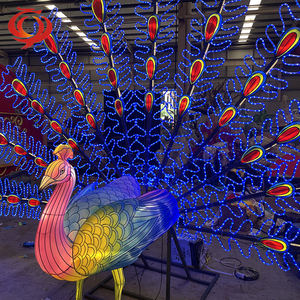 Festival de seda decorativo chino, luz de animales al aire libre, iluminación colorida, farol de seda, espectáculo para eventos de fiesta de Halloween - Product Image 1