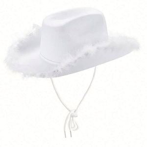 Chapeau de Fête Tendance et de Haute Qualité en Promotion – Chapeau de Cowboy Rose en Fourrure, Chapeau de Cowgirl Rose - Product Image 4
