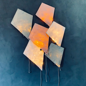 Nicroo Đèn Treo <span class=keywords><strong>Mini</strong></span> Trang Trí Phòng Ngủ Phong Cách Boho Hiện Đại Tùy Chỉnh Đèn Ngủ Cho Trẻ Em Đèn Led Diều Dày Màu Giấy Chống Thấm Nước - Product Image 6