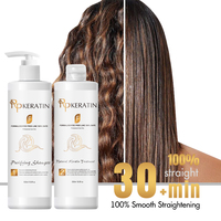 Traitement Capillaire Sans Formol Professionnel Complexe Kératine Brésilienne Lissante pour Cheveux Africains