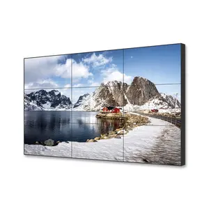 4K kapalı Ultra dar çerçeve 2x 2 lcd video duvar reklam ekranı ekleme ekranı