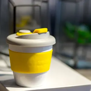휴대용 OEM Eco 친절한 접을 수 있는 여행 커피잔 실리콘 뚜껑을 가진 Foldable 커피잔 컵