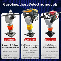 Compacteur de sol à percussion électrique, essence ou diesel, 90 kg, 100 kg, moteur 3,5 T, force d'impact élevée, haute efficacité