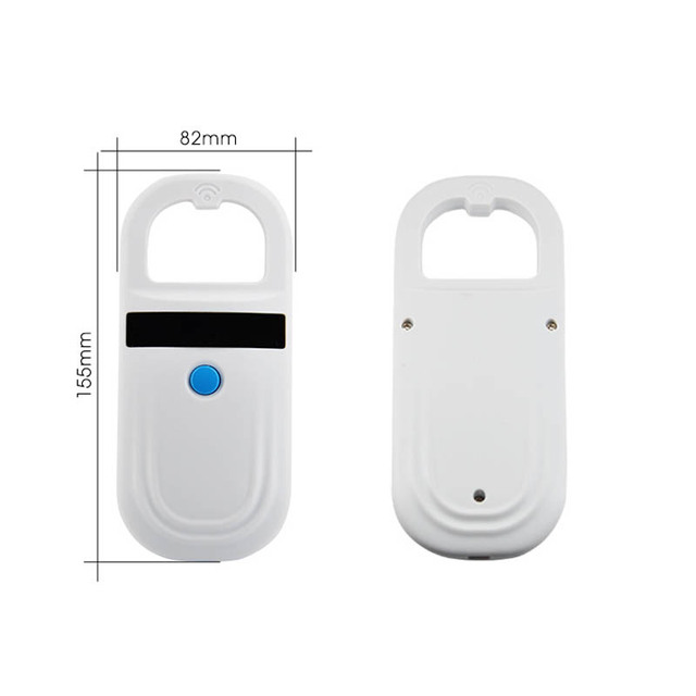 Handheld 134.2KHz Animal RFID Reader Pet Cat Dog Microchip Scanner FDX-B Glass Chip Tag Reader