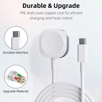 Offres Spéciales Portable Mini forme carrée magnétique chargeur sans fil montre intelligente chargeur sans fil pour iWatch pour autre montre intelligente